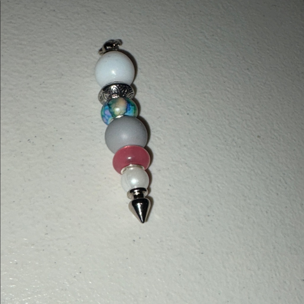 Elegant Multicolor Beaded Pendant By Sassy Charmer